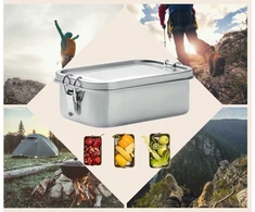 Gogreen Lunchbox Lunchbox priešpiečių indelis 750 ml mokykloms atostogoms į kalnus