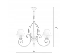 Goldsun Balta lampa sufitowa do jadalni żyrandol DOMINO 3 lampa wisząca do sypialni