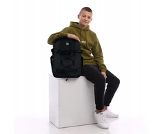 Gopack jaunimo kuprinė juoda su raišteliais, 20l