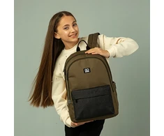 Gopack jaunimo mokyklinė kuprinė, talpi, žalia