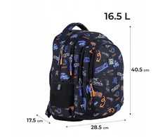 Gopack mokyklinė kuprinė berniukams, daugiafunkcinė, 16.5l