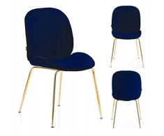 Gordon Kėdė GLAMOUR NOWOCZESNE VELVET DO JADALNI SALONU DOMU KUCHNI GRANAT