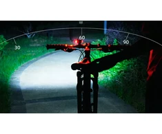 Gotel Lampka Lampa Rowerowa Na Kierownicę Z Licznikiem Alarmem Klaksonem USB