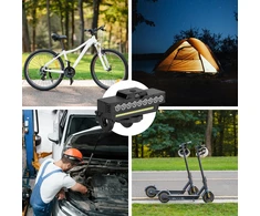 Gotel LED dviračio priekinis žibintas, skirtas dviračio priekyje, 7 režimų USB C stipri šviesa