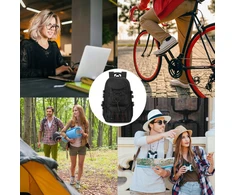 Gotel Turistinė kuprinė nešiojamam kompiuteriui 17 Trekking, vandeniui atspari 60 l didelė juoda