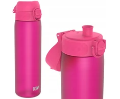 Gertuvė Gourdė - ION8 - Rožinė - 500 ml - Be BPA - Atidarymas viena ranka - Puikiai tinka žygiams