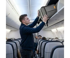 Gracio AIRPLANE kuprinė PILKA Rankinio bagažo KABINAS Ryanair Wizzair