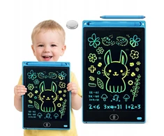 GRAFIKOS PIEŠIMO PLASTETĖ 8,5" LCD VAIKAMS, MĖLYNA SU RAŠTU