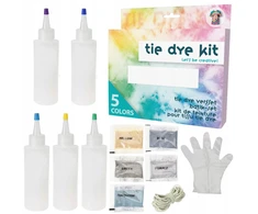 Grafix AUDINIAI DAŽAI DYE TIE DYE DRABUŽIAI DYE KIT 5 spalvų