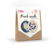 Graine Creative 2 kūrybiniai rinkiniai "punch Needle" - "balandis" ir "šakelė"