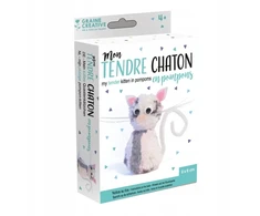 Graine Creative KŪRYBINIAI GRŪDAI: Kitty with Pom Poms 440026