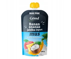 Grand Didieji vaisių putėsiai 200g – Bananų ananasų obuolių jogurtas kokosas