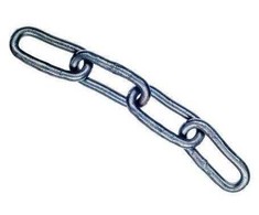 Grandinė DIN 5685C, cinkuota, 5,0 mm, 25 m