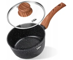 GRANITINIS puodas su dangčiu troškinimui GRANITICA 16 cm 1,2L