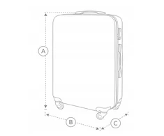GRAVITT Travel lagaminų rinkinys 2in1 didelis + ABS dėklas 1203