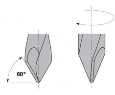 Grąžtas medienai CMT; S=10 mm; D=9,52 mm
