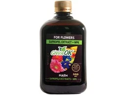 Green Ok Sapropelio trąšos gėlėms Žalias OK 500ml NPK 3.5-2.5-5