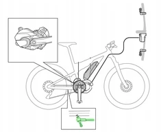 Greičio jutiklis - Shimano - SM-DUE10 - Juodas - Laido ilgis 340 mm - Dviračiams laisvalaikiui
