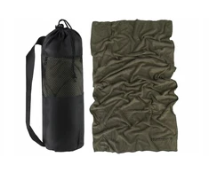 Greitai džiūstantis turistinis rankšluostis, Dominator Urban Combat, žalias, 70x140, su tinkleliu dėklu