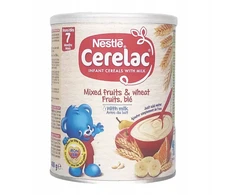 Grūdų košė kūdikiams, kviečiai ir vaisiai, Cerelac Nestle 400g