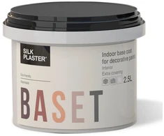 Gruntas Dekoratyvinėms dangoms BaseT, baltas 0,9 L