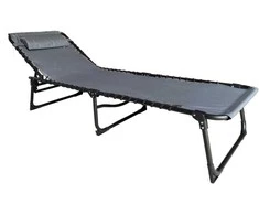 Gultas 190x58x28cm tamsiai pilkas