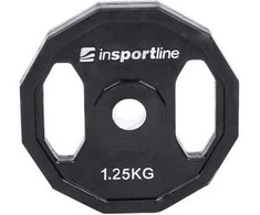 Guma padengtas svoris 30mm inSPORTline Ruberton 1,25kg