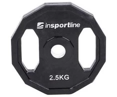 Guma padengtas svoris 30mm inSPORTline Ruberton 2,5kg