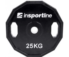 Guma padengtas svoris 30mm inSPORTline Ruberton 25kg