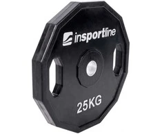 Guma padengtas svoris 30mm inSPORTline Ruberton 25kg