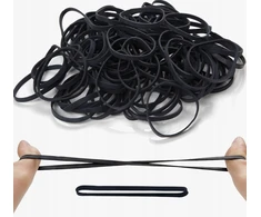 GUMINĖS JUOSTOS 100 VNT 100 X 5 MM STIPRUS Juodas ELASTINGAS TEMPAS NAMAS