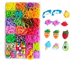 Guminės juostos apyrankėms gaminti Loom Bands DIY 1500 vnt. Box XXL komplektas