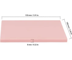 GUMINIAI BLOKAI 12 Vnt. 15X10X08CM ROŽINĖ ANTspaudams Drožti TPR MEDŽIAGA