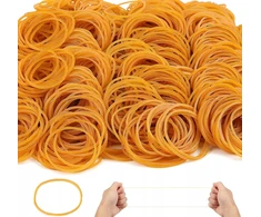 GUMOS 800 VIENETŲ 225G GUMINIAI ŽIEDAI, GELTONI, LANKSTŪS, ILGUS