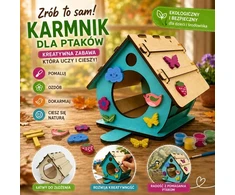 Habarri „Pasidaryk pats“ medinė paukščių lesyklėlė, pakabinama ruduo žiema
