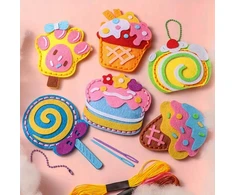 Habarri SALDAINIAI Szyciaki Candy veltinio siuvimo rinkinys DIY pakabukai - 8 vnt
