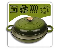 HAGE EMALINIS KETAUS PUODAS, ŽEMOJI INDUKCIJA, DUJINĖS, ORKALYSTĖ, KREPTUVE, Keptuvė