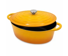 HAGE KETUS LIETUVINIS KEJUTIS SU DANGIU - EMALIS - GARTYČIOS - 34x26CM - 6L
