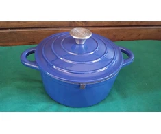 Hairy Bikers World emaliuotas ketaus puodas, 21 cm, mėlynas