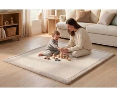 HAKUNA MATTE Mata piankowa vaikams Coral Velvet su pianką 127cm smėlio spalva