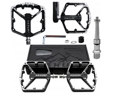 Hakuri ALIUMINIO PLATFORMOS Pedalai 3 Guoliai Mašina Lengvas dviratis MTB DH