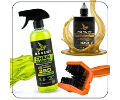 Hakuri CERAMIC WAX dviračių grandinės tepalas CLEANER RIEBALŲ ŠEPETĖLIS