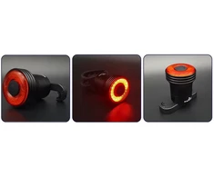 HAKURI H5 USB-C LED galinis dviračio žibintas 5 režimų stabdžių jutiklis GALINGAS
