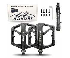 Hakuri PLATFORM dviračio pedalai Nylon 3 guoliai Light + PINS MTB EBIKE