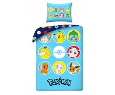 Halantex Jaunimo patalynės komplektas 140x200 Pokemon Pikachu mikropluošto