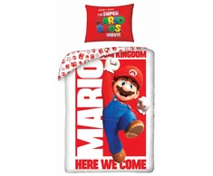 Halantex Super Mario Bros patalynė 140 x 200 cm ir pagalvės užvalkalas 70 x 90 cm