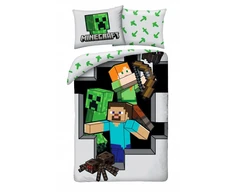 Halantex Minecraft Vaikiškos Patalynės Komplektas 140x200cm