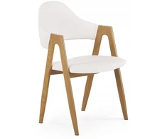 Halmar K-247 kėdė balta + medaus ąžuolas
