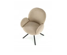 Halmar K498 minkšta pasukama kėdė LAMB audinio BOUCLE cappucino