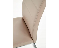 Halmar K85 kėdė, Cappuccino spalvos / chromuotos kojos svetainei ir valgomajam